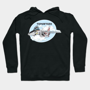 Tomcat Cartoon VF-14 Tophatters Hoodie